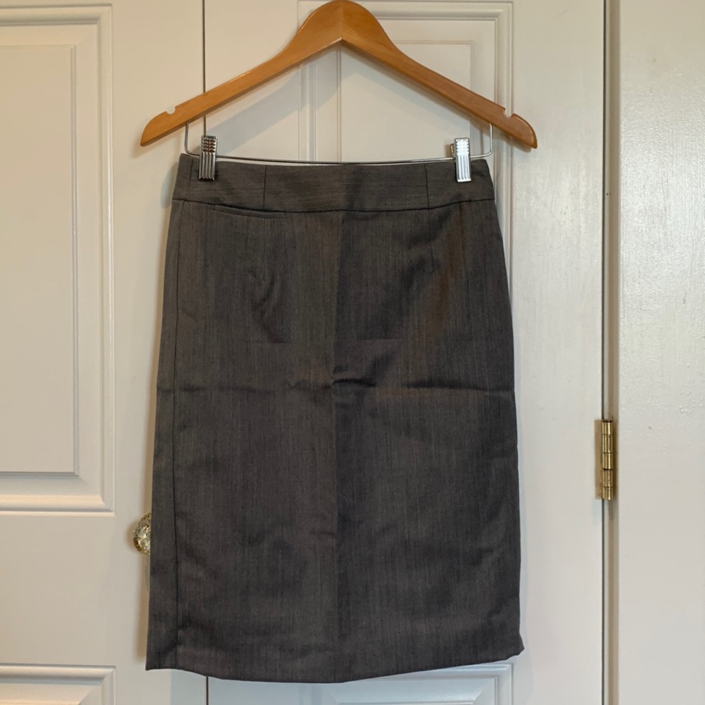 J.Crew Gray zip up skirt